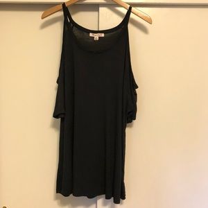 Black Cold Shoulder tank top